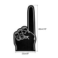 thumbnail image 2 of Uxcell Giant Foam Finger 18 Inch, EVA DIY Blank Foam Hand Cheerleading Fingers for Celebration Sports Games Party, Black, 2 of 5