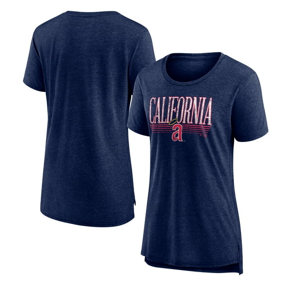 Women's Navy California Angels Toppler Tri-Blend T-Shirt