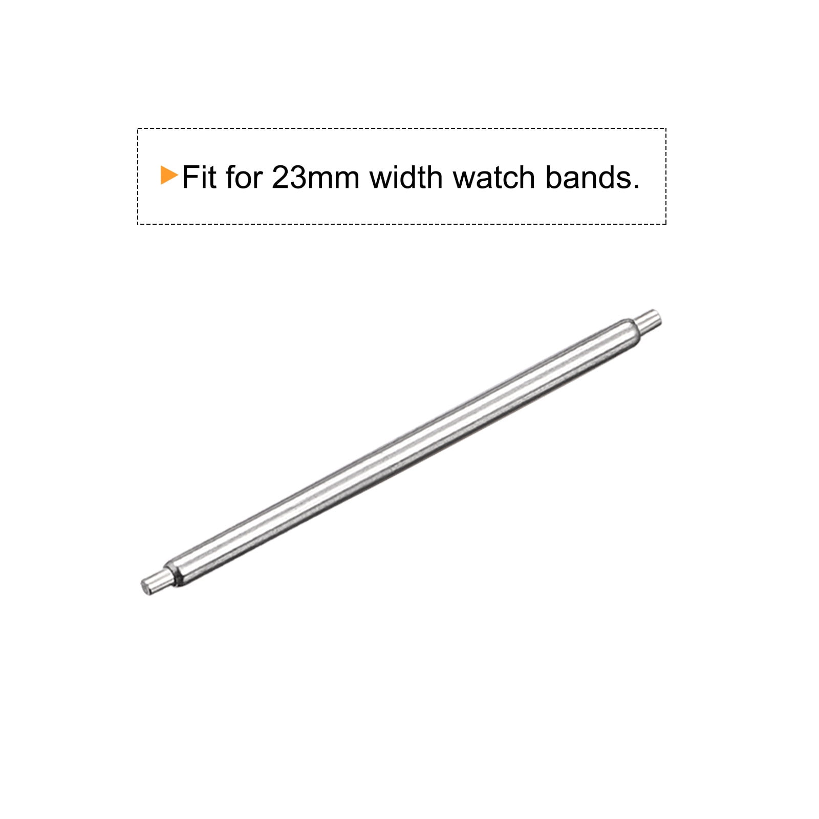 Unique Bargains Watch Band Pin 23mm Spring Bar Pins 1.2mm Dia for Connects the Watch Strap to the Watch Case or Clasp 20 Pack Walmart