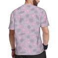 thumbnail image 2 of Wukai Flamingo Print Men's Short-Sleeved Mesh T-Shirt,Quick-Dry Short Sleeve Workout T-Shirt-X-Small, 2 of 8
