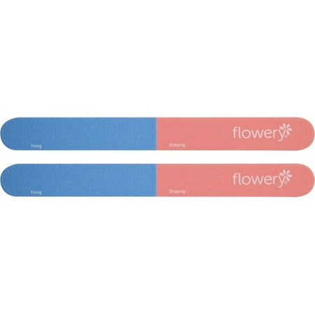 Flowery Blinky 4-Way Nail File 2pack