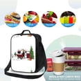 thumbnail image 4 of Disketp Vintage Buffalo Plaid Christmas Camper Bolsa Térmica Estampada para Almuerzo, Lonchera para Hombres y Mujeres Adultos, 4 of 7