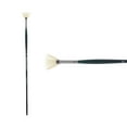 thumbnail image 2 of Creative Mark Imperial Professional Chungking Hog Bristle Brush - Fan # 2, Handmade Long Handle Oil Paint Brushes for Artists, Nickel-Plated Brass Ferrules, Stiff Yet Soft Natural Bristles, 2 of 7