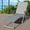 Gray, variant on Kozyard Cozy Aluminum Reclining Lounge Chair - Foldable Outdoor Chaise Lounge with Drink Holder, Weather Free, Adjustable - Assemble-Free (1 Pack, Gray)