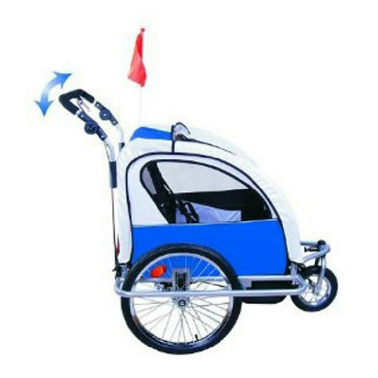 Aosom elite ii 3in1 double sales child bike trailer