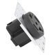thumbnail image 1 of Receptáculo de alimentación, receptáculo industrial de 4 orificios, orificio para conector hembra industrial, receptáculo industrial, artesanía excepcional, 1 of 8