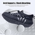 thumbnail image 3 of JOYFON Wide Toe Box Shoes Women Walking Shoes Arch Support Plantar Fasciitis Orthotic Sneakers Slip On Running Tennis Shoes US Size 6-11, 3 of 6
