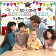 thumbnail image 5 of Welcome Back to School Backdrop White So Long Kindergarten It's Been Fun Look Out 1st Grade Here I Come Background Kindergarten  Classroom Party Decorations Banner Photo Booth Props, 5 of 7