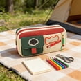 thumbnail image 4 of Btomtd Vintage Contrasting Pencil Case Large Capacity Dirt Pencil Case Pencil Case For Elementary School Students And Non Collision, 4 of 6