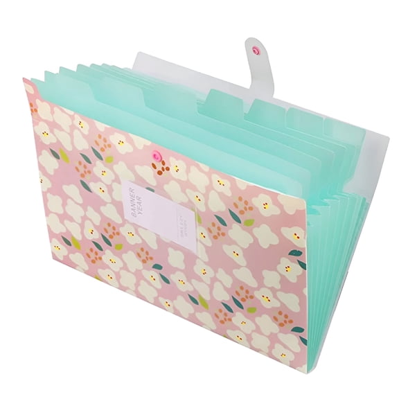 CCOCC 2026 New Expanding File Folders with Cord & Button Closure,Letter Size,7 Pockets Plastic Accordion File Organizer Poly A4 Expandable Paper Document Organizer for Office School Home Organization