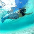 thumbnail image 4 of Cola de Sirena Infantil Sostenible para Nadar con Monoaleta - Verde, 4 of 5