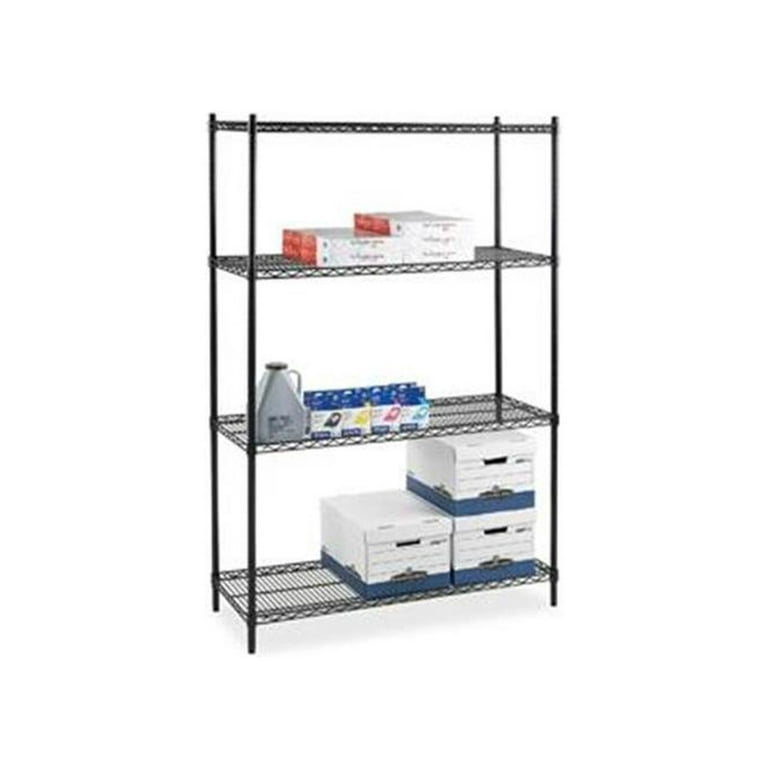 Lorell Industrial Wire Starter Shelving Unit - 48