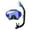 Black/Fish Tail Blue, variant on Tusa Serene Adult Mask & Dry Snorkel Set