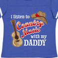 thumbnail image 4 of Inktastic I Listen to Country Music with My Daddy Guitar and Hat Boys or Girls Toddler T-Shirt, 4 of 5