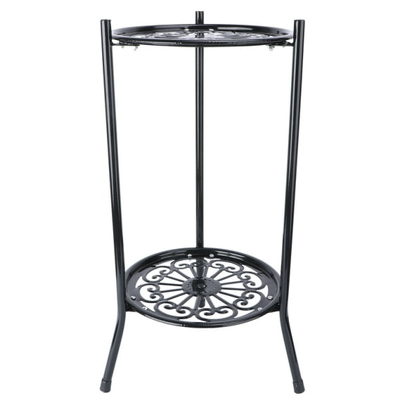 Masteelf Hanger Shelf Outdoor Plant Stand Office Plant Stand 50x25cm Black