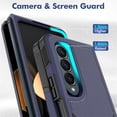 thumbnail image 4 of for Samsung Galaxy Z Fold 4 Rugged Case, Armor Hard PC Soft TPU Hybrid Anti-Drop Camera Lens Protection Shockproof Glossy Non-Slip Slim Fit Case for Z Fold4 7.6 inch,Mint, 4 of 6