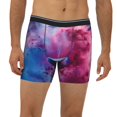 thumbnail image 2 of Xecao Color Explosion Makeup Brush Print Boxer Briefs for Men's Stretch Moisture-Wicking Underwear, Mid-Rise Classics breathable fabric, 2 of 7