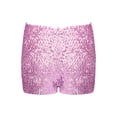 thumbnail image 2 of Yhong Kids Girls Sequin Hip Hop Jazz Dance Shorts Elastic Waist Sparkly Glitter Short Pants Birthday Pink 145-160/16, 2 of 7