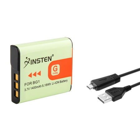 Shot Disc - Insten VMC-MD3 USB Charging Cable+2 x NP-FG1 Battery For Sony Cyber-Shot DSC HX9V