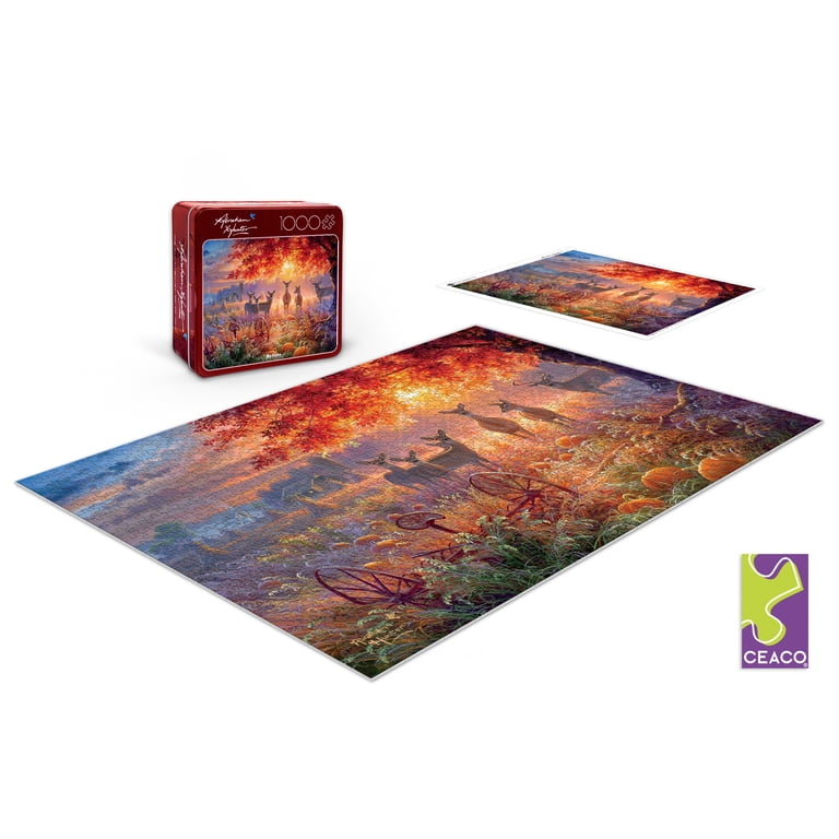 Buffalo Games Trick or Treat 1000-Piece Jigsaw Puzzle, Collector's Tin photo 2