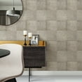 thumbnail image 3 of Brewster Vela Taupe Distressed Geometric Wallpaper, 3 of 3