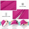 thumbnail image 4 of Coolnut Pure Plain Deep Pink Zipped Velvet Pillowcases 20x40 in, Soft and Cozy Decor Giftsative Plush Pillow Case with Hidden Zipper for Bedroom, Sofa, Couch434, 4 of 7