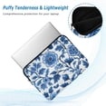 thumbnail image 2 of FORMRS 15"-15.6" Laptop Sleeve Protective Case Soft Carrying Quilted Computer Bag Cover, Blue Floral Pattern, 2 of 7