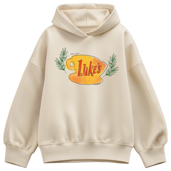 Gilmore Girls - Luke's Coffee Cup Oversized Fleece Hoodie Sweatshirt