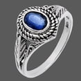 thumbnail image 6 of Natural Blue Kyanite - Brazil 925 Sterling Silver Ring s.6 Jewelry DGR1131_C_6 R-1044, 6 of 7
