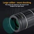 thumbnail image 5 of Matoen 12x30 HD Monocular Telescope for Adults High Powered with Smartphone Adapter, Hiking Gear Night Vision Hunting Camping Star Watching Bird Wildlife, 5 of 8