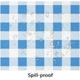 thumbnail image 3 of Oval Tablecloth Blue Checkered Tablecloth, Modern Plaid Oval Tablecloth, Checkered Tablecloth, Indoor/Outdoor Waterproof Wrinkle Free Durable Gingham Tablecloth for Oval Tables 54 X 72 in, 3 of 4