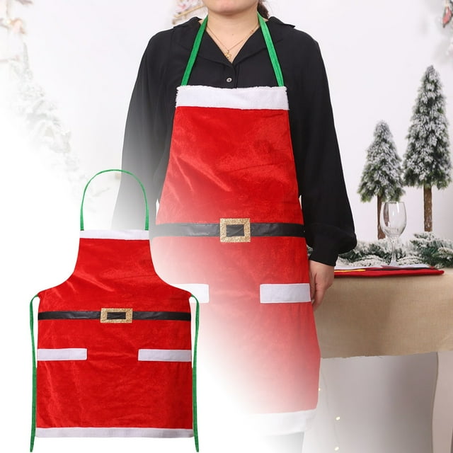 asddcavvf 1PCS Apron Funny Cartoon Apron Style Santa Snowman Dinner Party Cooking Baking Barbecue Crafting Cleaning Kitchen Apron Smock Apron Authority Products