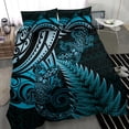 thumbnail image 3 of Nueva Zelanda Lagarto Juego de Cama Helecho Plateado Aotearoa Maorí Azul Versión LT14, 3 of 6