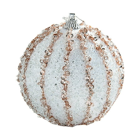 

TIIFSWHS Christmas Tree Decoration Christmas Ball Color Ball Dipped In Powder Ball Christmas Ornaments Stained Glass Decorations for Home Garland for Chandelier Christmas and Garl