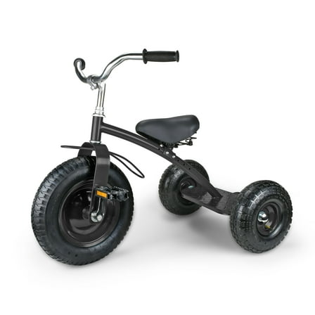 Gener8 Black 25" Deluxe Tricycle with Adjustable Seat for Ages 3 to 7