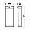 thumbnail image 2 of ELTW0724LAJD1BK AFX Elston - 1 Light Outdoor Wall Sconce-Black Finish, 2 of 3