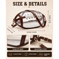 thumbnail image 2 of Oceanwell Clear Football Bag for Stadium Events, Crossbody Purse with Shoulder Strap, Game Day Bag for Concerts Sports Games, 2 of 8