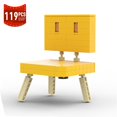 thumbnail image 2 of MOC-Juego de bloques de construcción de silla de dibujos animados para niños, juguetes de ladrillos de escena de habitación, decoración del hogar, figura de Anime, Suzumeds, Sagi TA, Munakata, 2 of 4