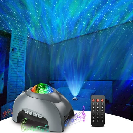 

Star Projector Galaxy Projector for Bedroom White Noise & Bluetooth Speaker Aurora Projector Night Light for Kids Room Adults Home Theater Ceiling Aesthetic Room Decor (Silver Gray)