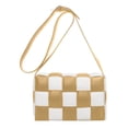 thumbnail image 1 of Bolso cruzado tejido para mujer, bolso de hombro con correa, bolso cuadrado pequeño, 1 of 5