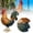 B-2 Pcs, variant on 16" Metal Rooster Decor,Yard Chicken Decorations, Outdoor Garden Statues, Metal Chicken Sculpture for Backyard Patio Kitchen Decor & Lawn Ornaments