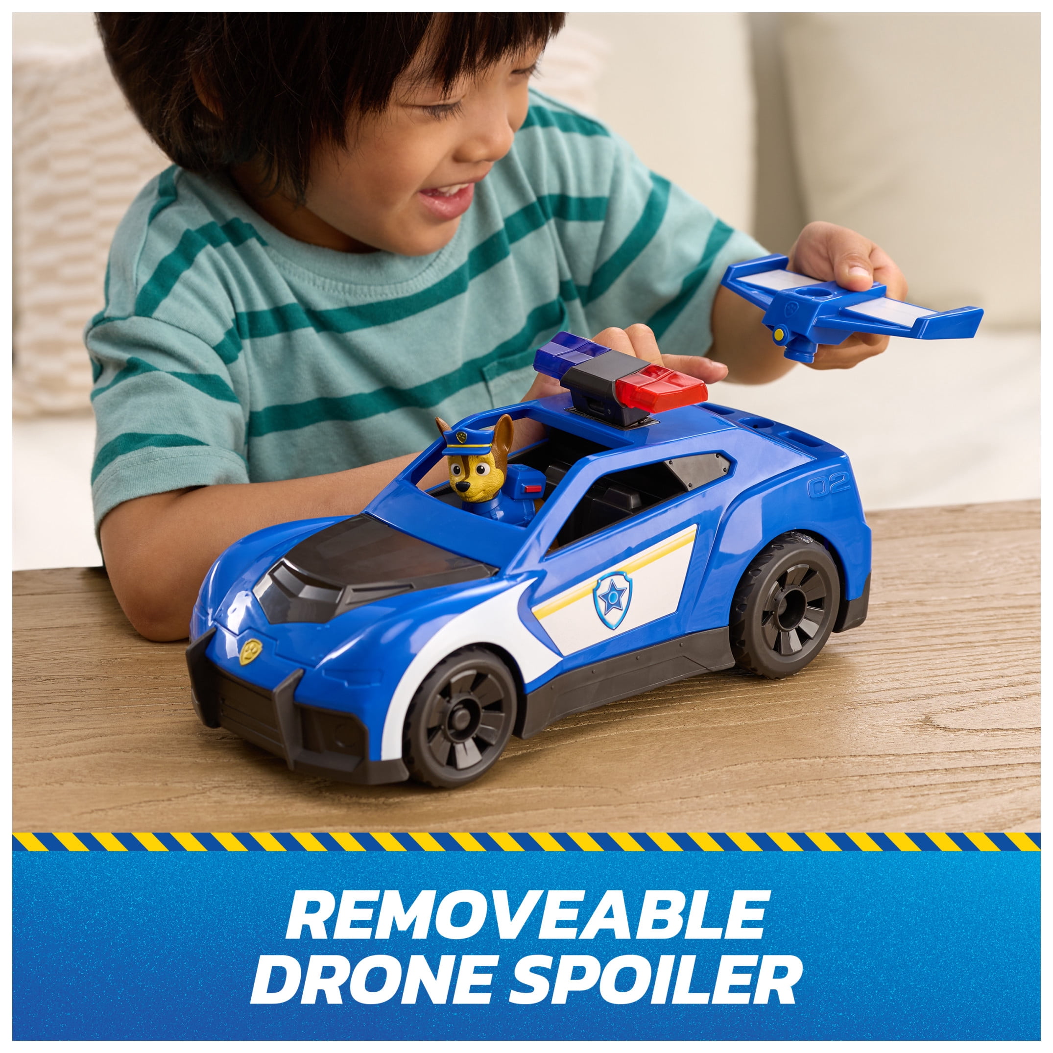 PAW Patrol: Search & Rescue, Chase Launch 'N' Rescue Cruiser with Figure & 2 Projectiles, Lights, Sounds, & Hidden Launcher