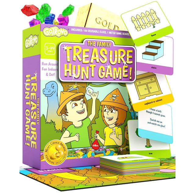 Juego de búsqueda del tesoro GOTROVO Family Kids de 4 a 8 años con mapa del tesoro