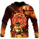 thumbnail image 3 of Sudadera con capucha de bombero para hombre, sudadera con estampado 3D, sudadera con capucha de diseñador de manga larga de otoño para hombre, 3 of 5