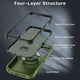 thumbnail image 3 of Funda MYBAT Maverick MagSafe Clip para iPhone 15 Verde con Mica, 3 of 10