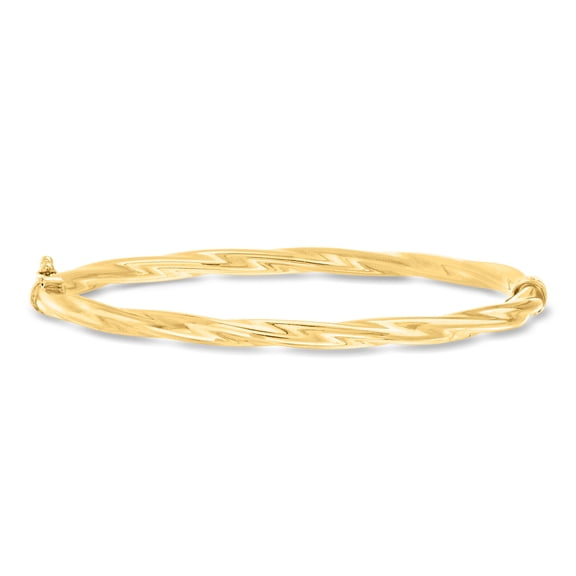Ross-Simons Italian 14kt Yellow Gold Oval Twisted Bangle Bracelet, Women's, Adult