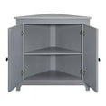 thumbnail image 3 of Wood Corner Cabinet in Storm Gray - Built in the USA, 3 of 6