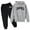 Dark Gray, variant on Gaexia Boys' Active Tracksuit Set 2 Piece Los Angeles Athletic Letter Printed Hoodie Sweatshirt and Jogger Sweatpants Outfits