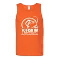 thumbnail image 2 of Wild Bobby, To Fish Or Not To Fish What A Stupid Question, Fishing, Men Graphic Tank Top, Orange, Large, 2 of 4