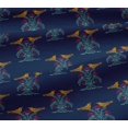 thumbnail image 5 of oneOone Viscose Jersey Fabric Bird & Tree Block Print Fabric By The Yard 60 Inch Wide, 5 of 5